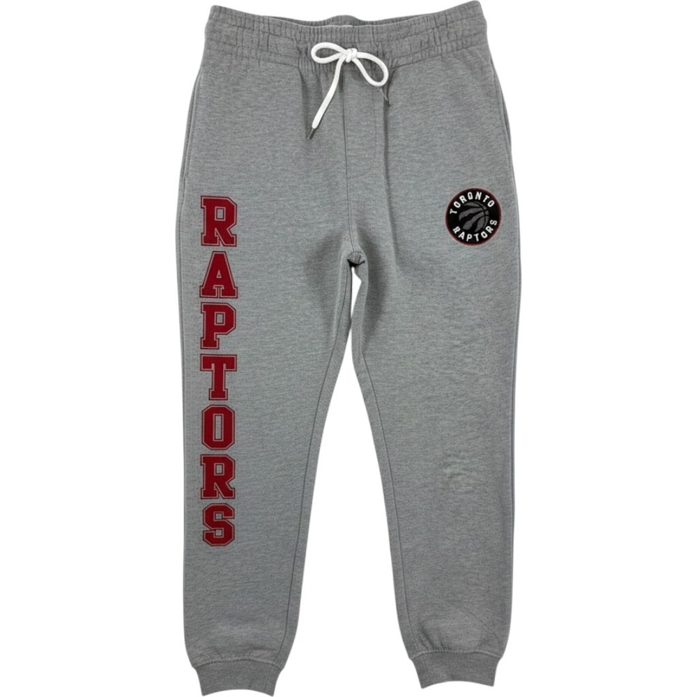 UNK NBA Toronto Raptors Mens Joggers Grey Fleece Sweatpants Size Large NEW